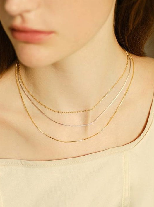 ELEGANCE 925 SILVER CHAIN NECKLACE