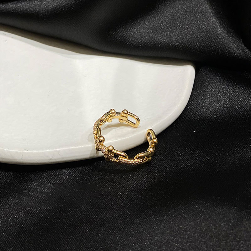 TRENDY JEWEL RING(Gold)