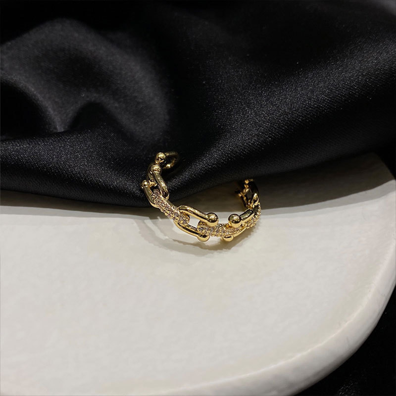 TRENDY JEWEL RING(Gold)