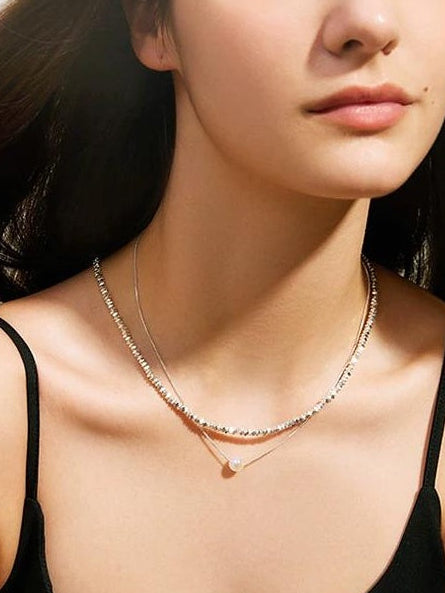 LAYERED MERMAID BEAD NECKLACE