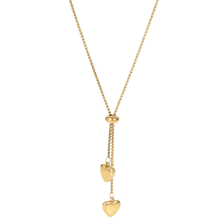 【LOEM】DOUBLE HEART NEKCLACE