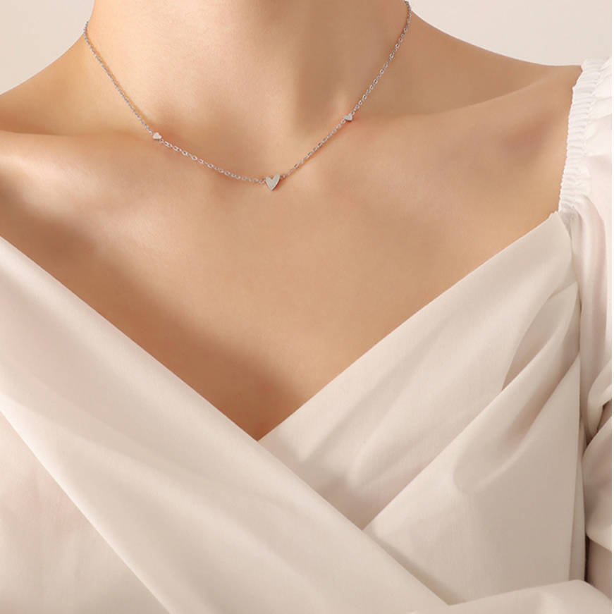 TINY HEART NECKLACE (全2色)