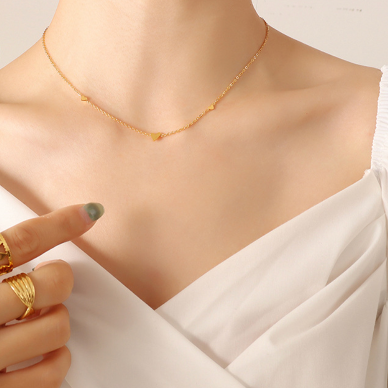 TINY HEART NECKLACE (全2色)