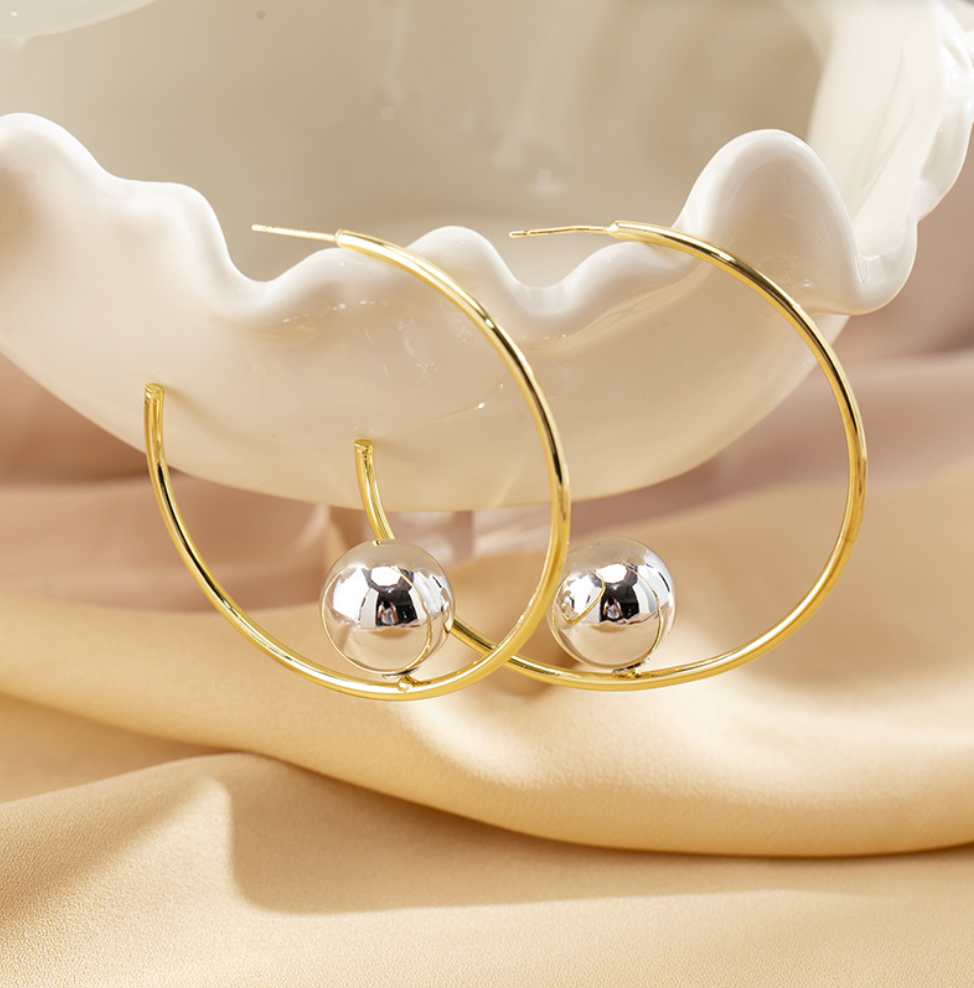 PEARL HOOP CURL PIERCE
