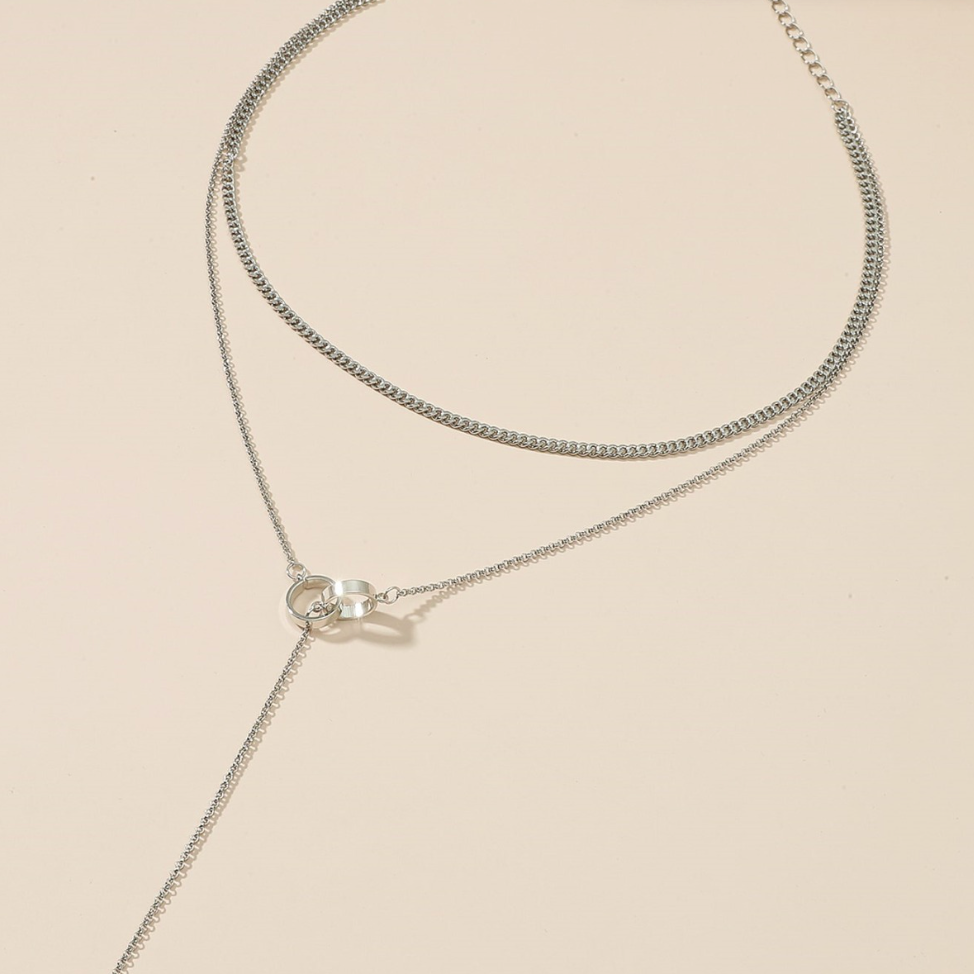 【Express】DOUBLE CHAIN LONG NECKLACE