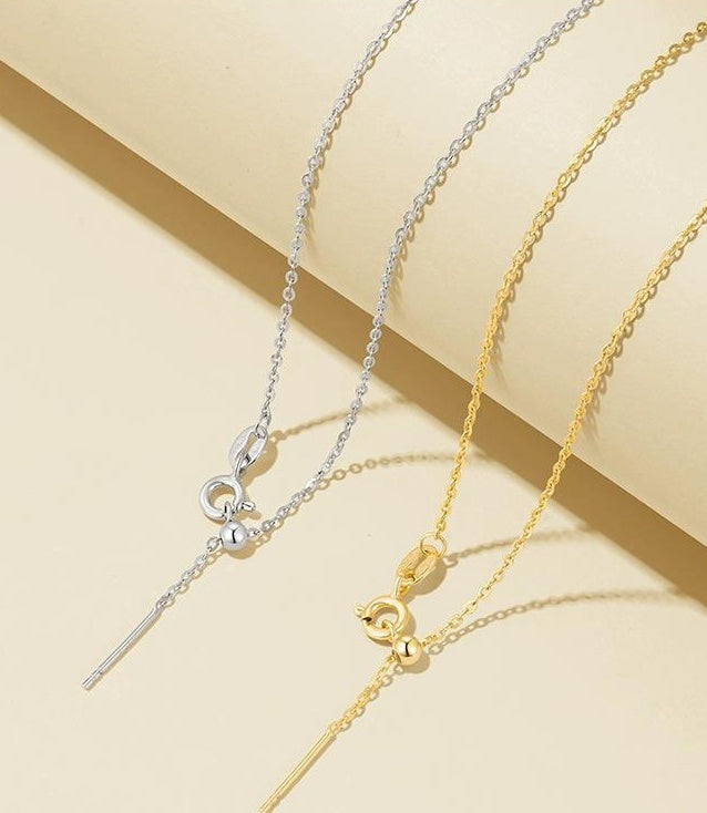 ELEGANCE 925 SILVER CHAIN NECKLACE