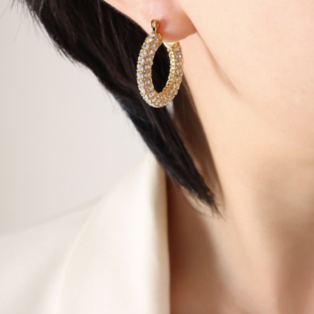 ZIRCONIA HOOP PIERCE (全2色)