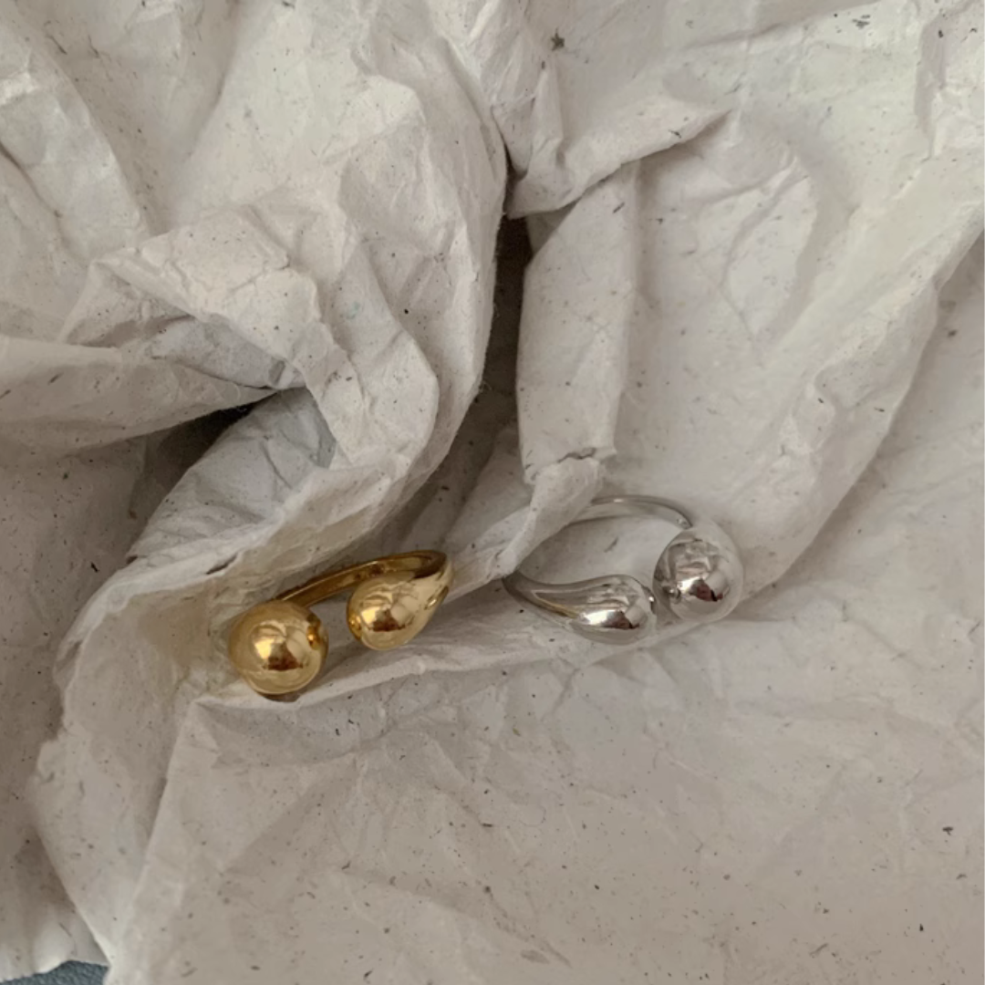 PLUMP LEAVE RING (全2色)