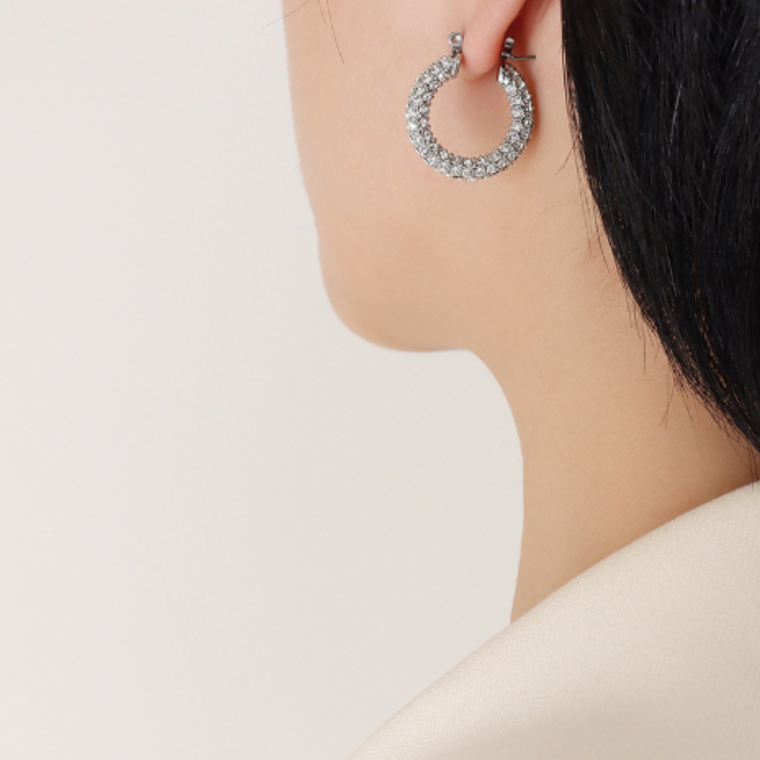 ZIRCONIA HOOP PIERCE (全2色)