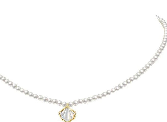 ELEGANT PEARL SHELL NECKLACE