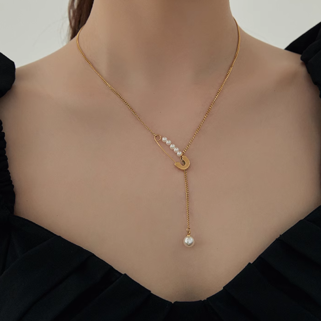 【LOEM】GOLD CLIP DESIGN NECKLACE