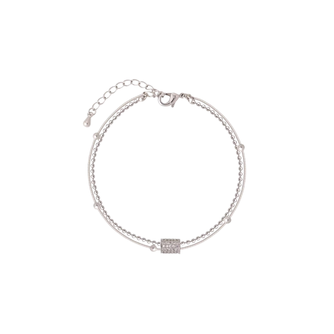 SILVER BALL BRACELET