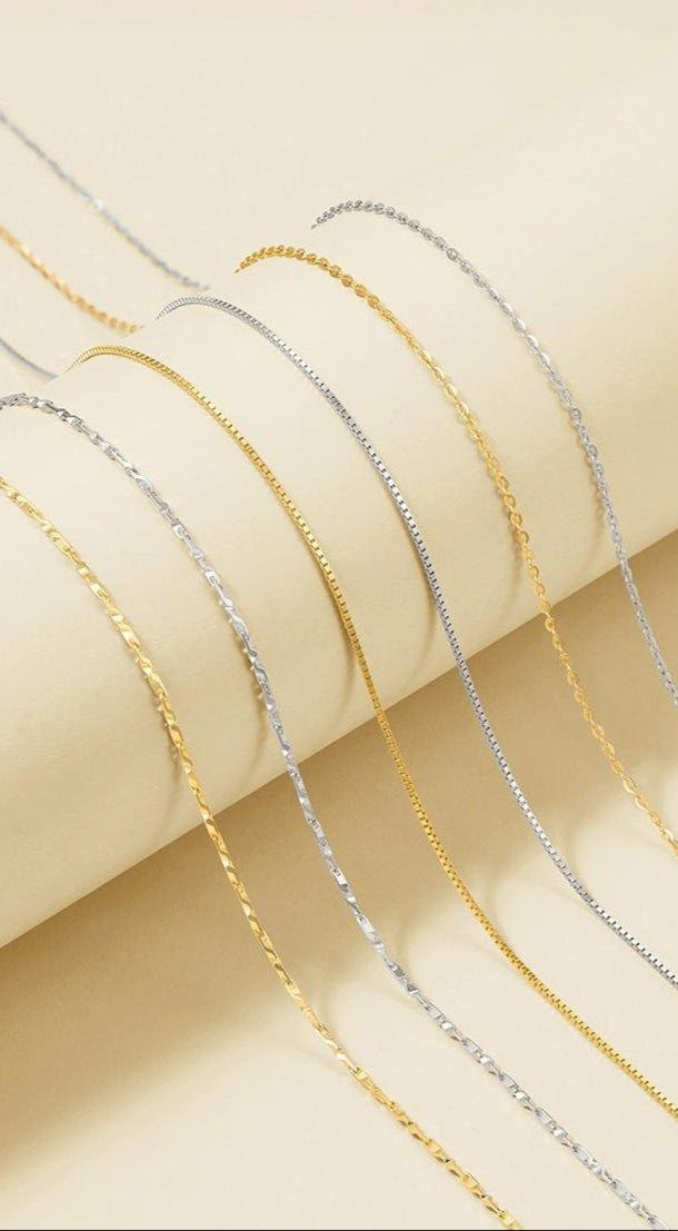 ELEGANCE 925 SILVER CHAIN NECKLACE
