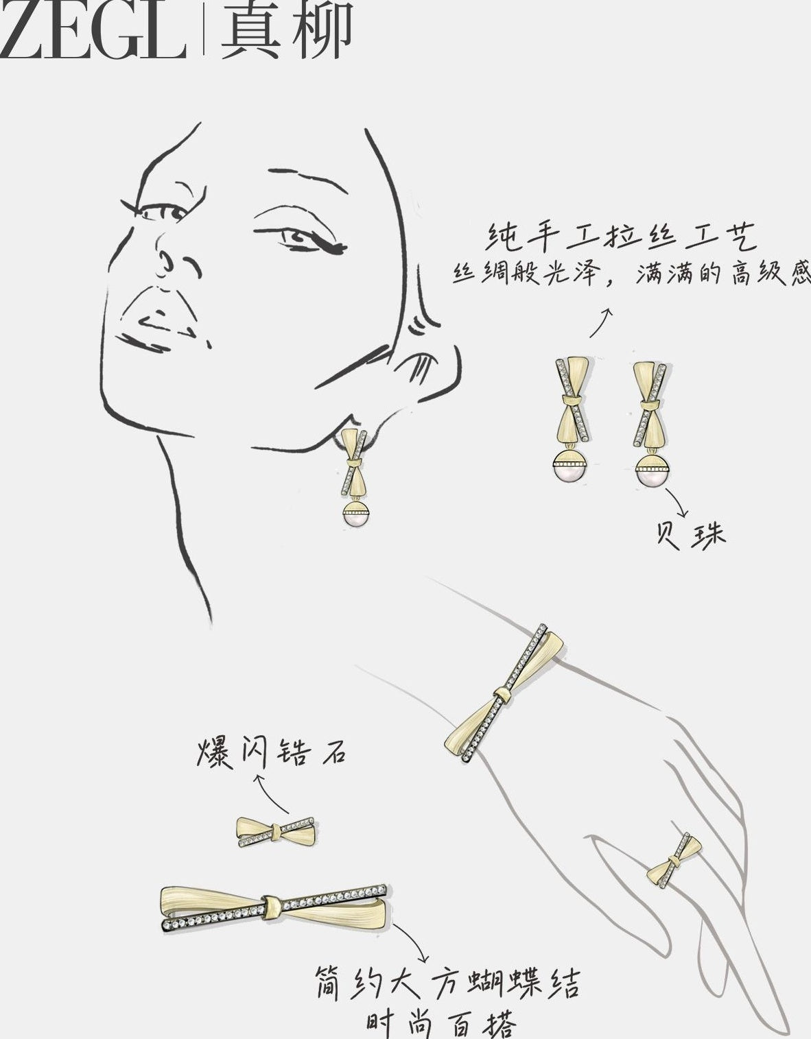 GOLD BOW RING FOR WOMEN【重複】