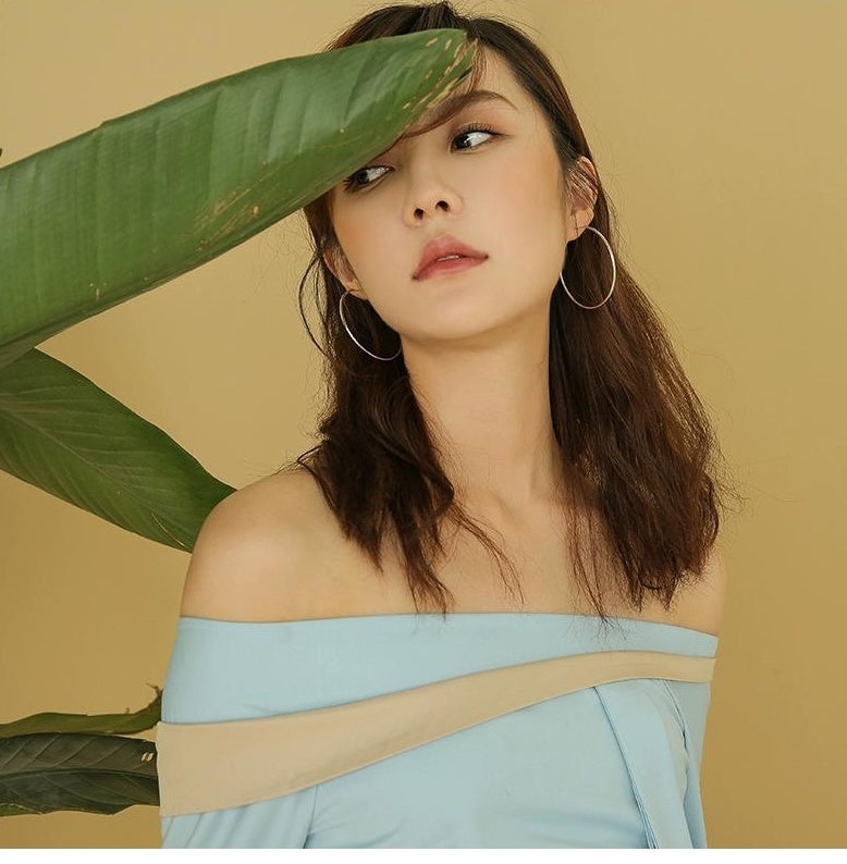 STERLING SILVER CIRCLE EARRINGS