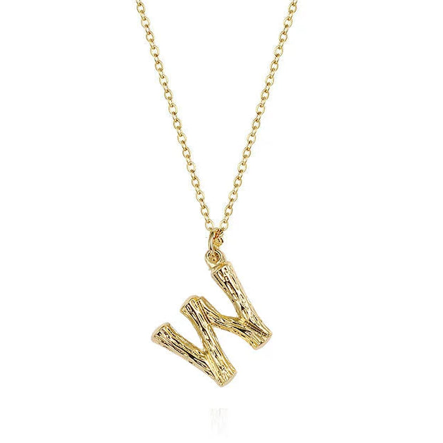 GOLD INITIAL PENDANT NECKLACE