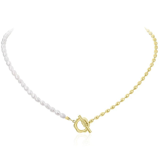 BAROQUE PEARL COLLARBONE NECKLACE