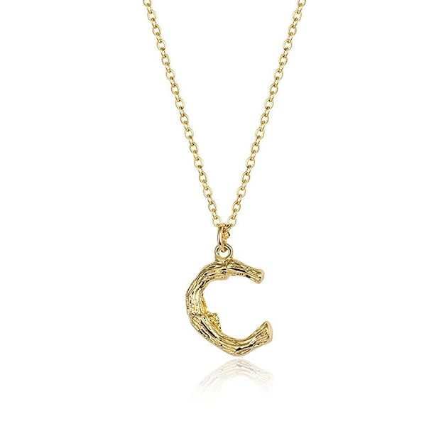 GOLD INITIAL PENDANT NECKLACE
