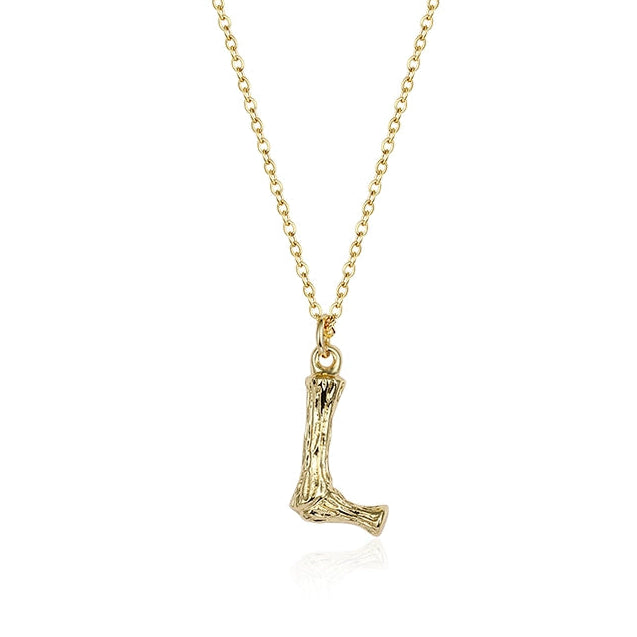 GOLD INITIAL PENDANT NECKLACE