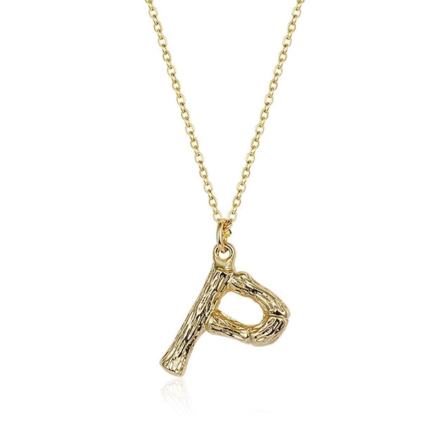 GOLD INITIAL PENDANT NECKLACE