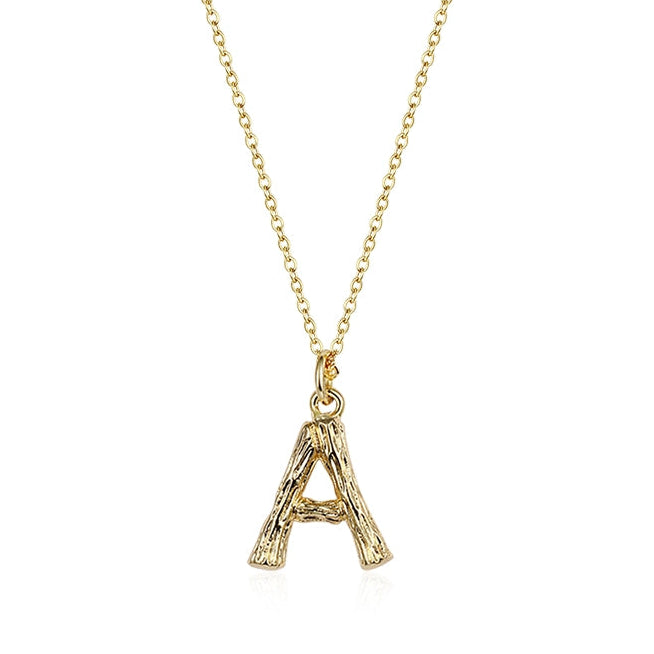 GOLD INITIAL PENDANT NECKLACE