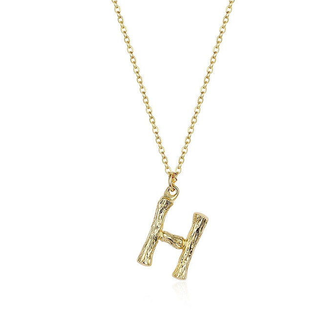 GOLD INITIAL PENDANT NECKLACE