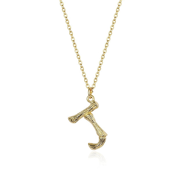 GOLD INITIAL PENDANT NECKLACE