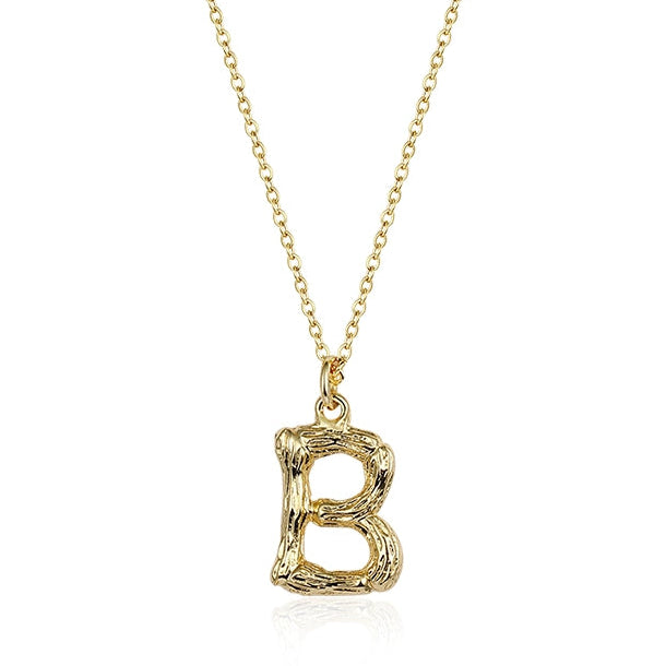 GOLD INITIAL PENDANT NECKLACE