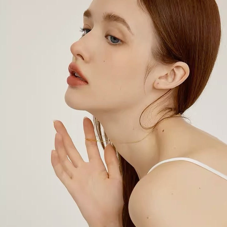 【LOEM】 GOLD ZIRCONIA  NECKLACE