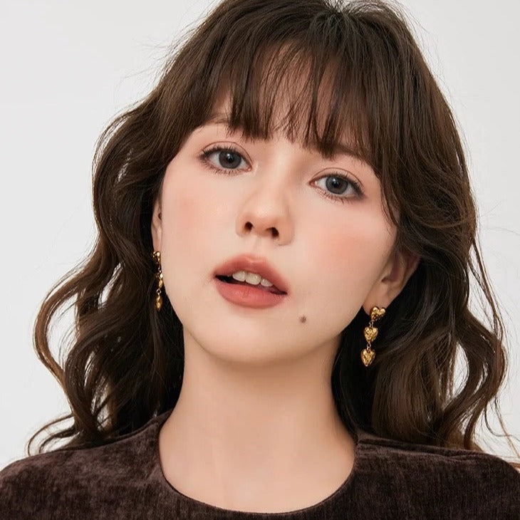 【LOEM】TRIPLE LINE HEART PIERCE