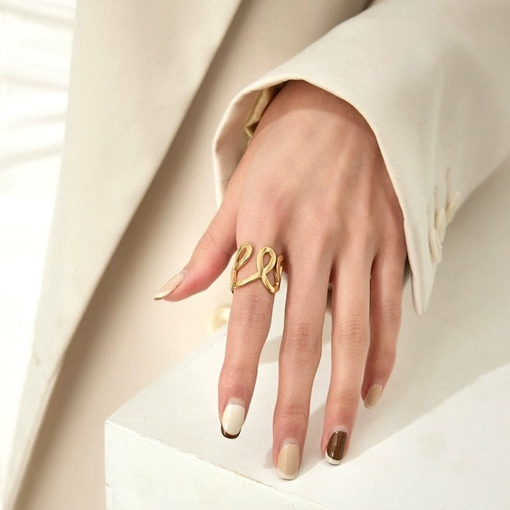 【LOEM】GOLD NUANCE RING