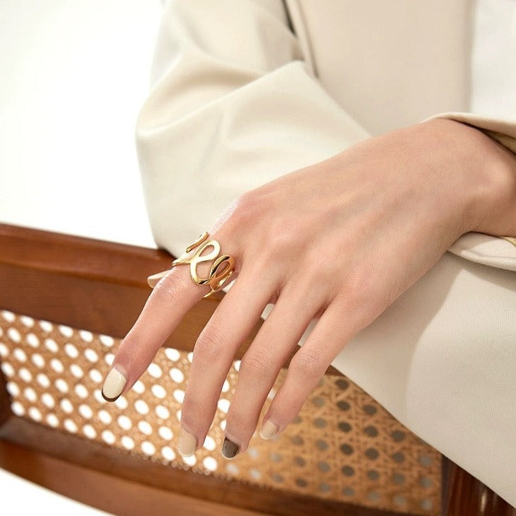 【LOEM】GOLD NUANCE RING