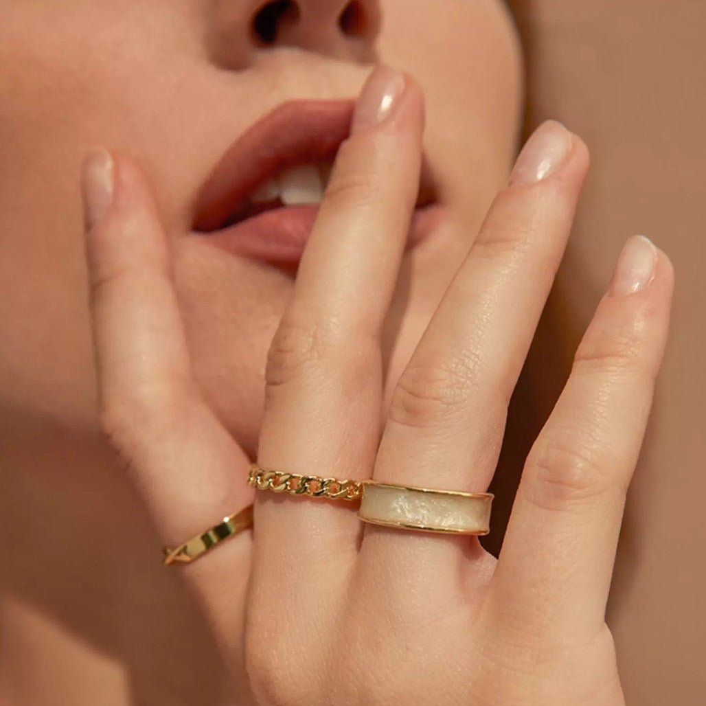 WHITE GOLD RINGSET(全3点セット)