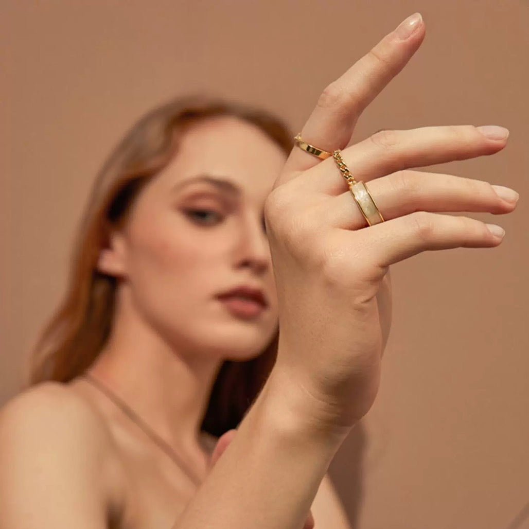 WHITE GOLD RINGSET(全3点セット)