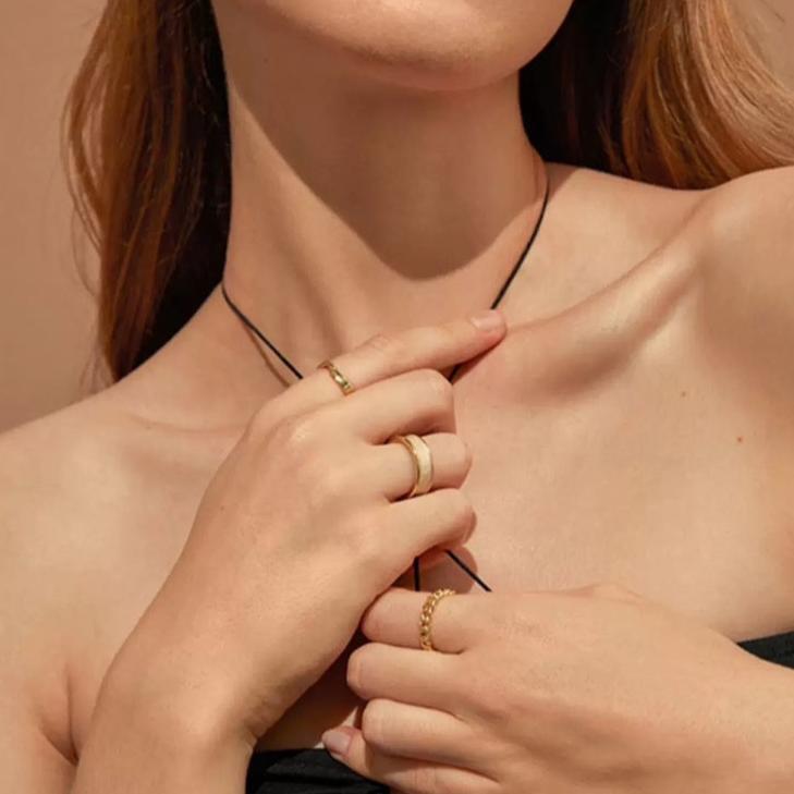 WHITE GOLD RINGSET(全3点セット)