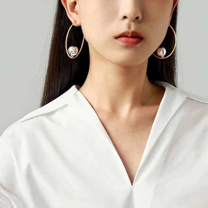 PEARL HOOP CURL PIERCE