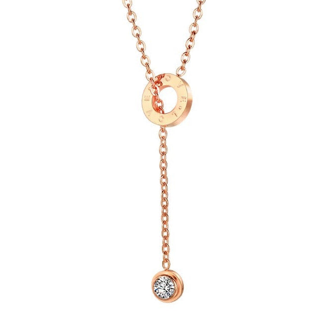 ELE ROUND SQUARE NECKLACE(全3色)