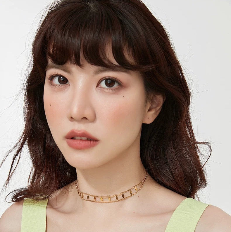 CHARM DOUBLE CHAIN CHOKER