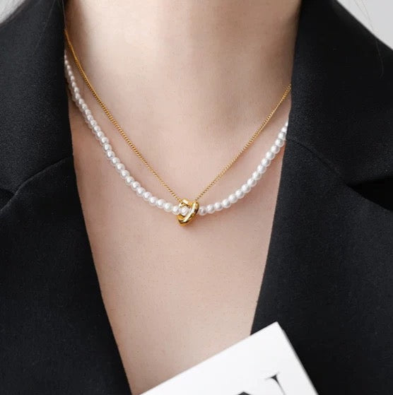 PERAL HEART NECKLACE