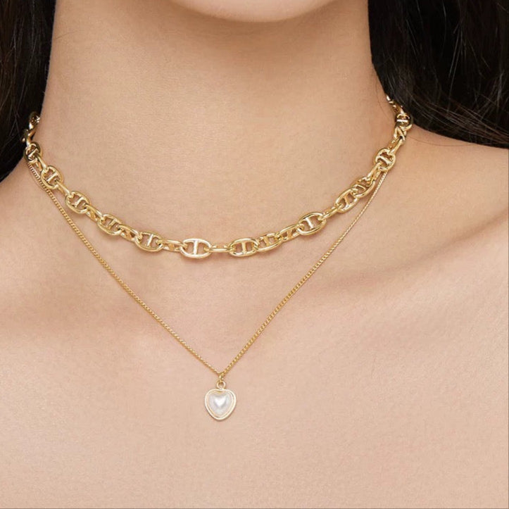 LAYERED CHOKER NECKLACE