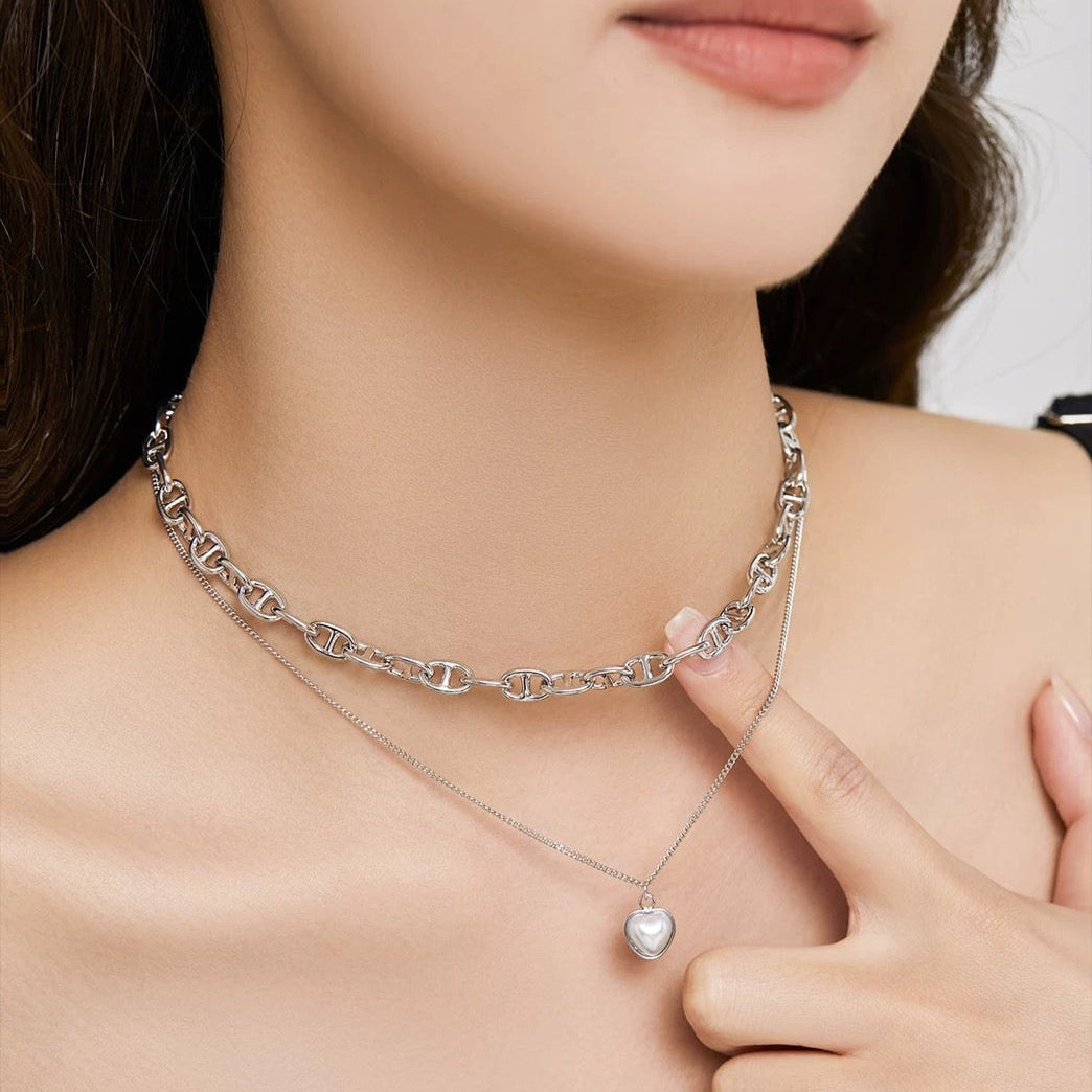 LAYERED CHOKER NECKLACE