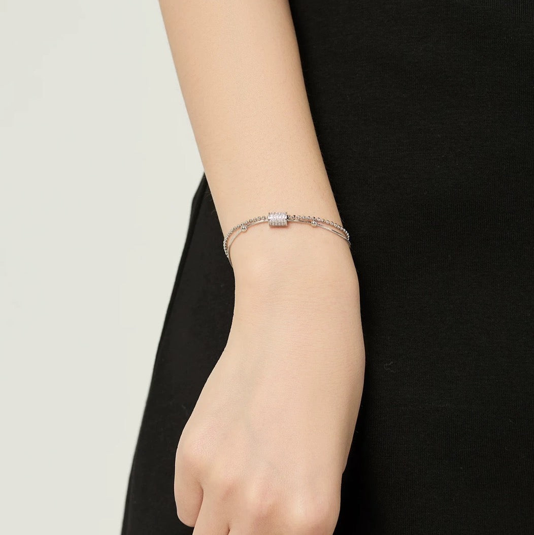 SILVER BALL BRACELET