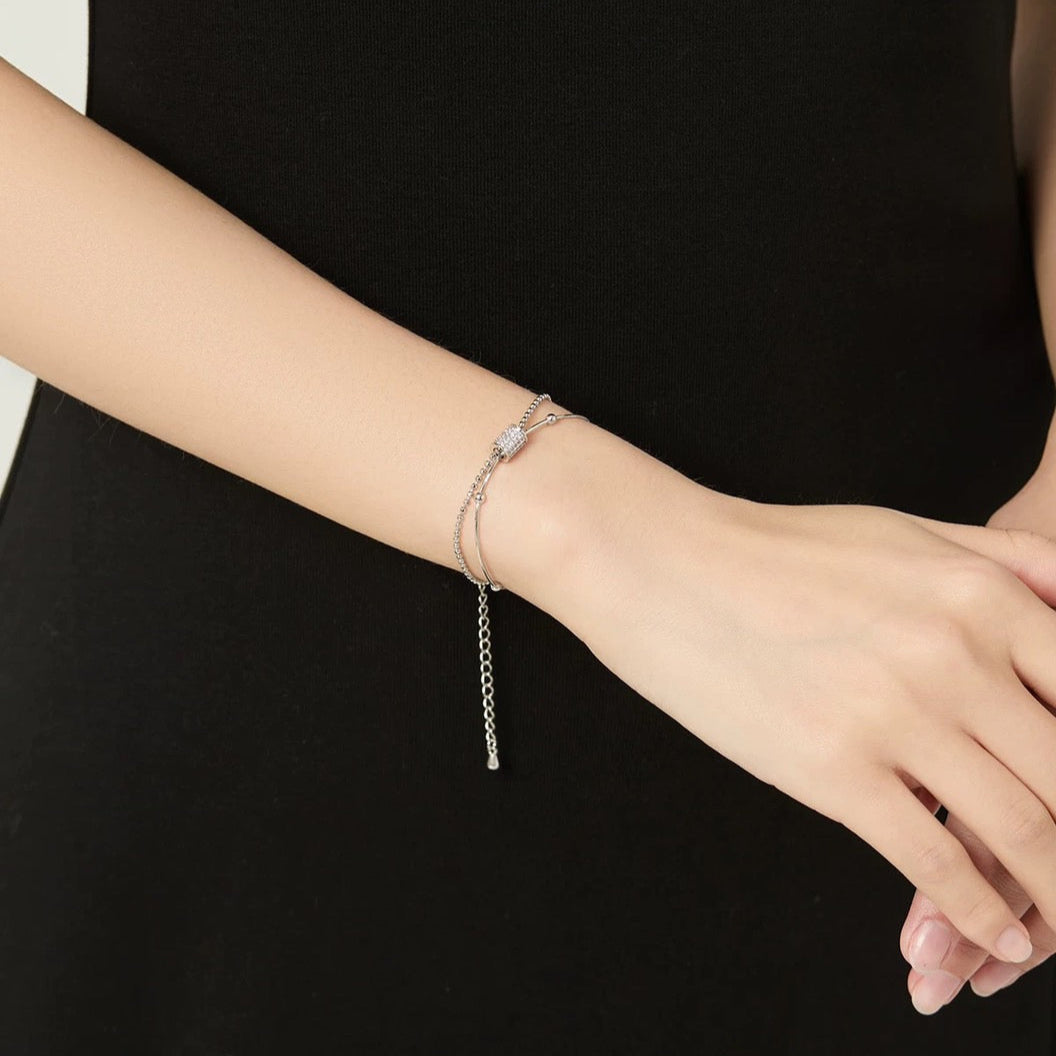 SILVER BALL BRACELET