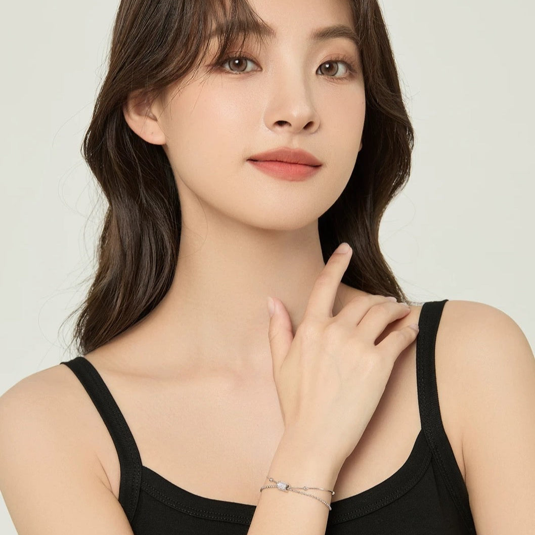 SILVER BALL BRACELET