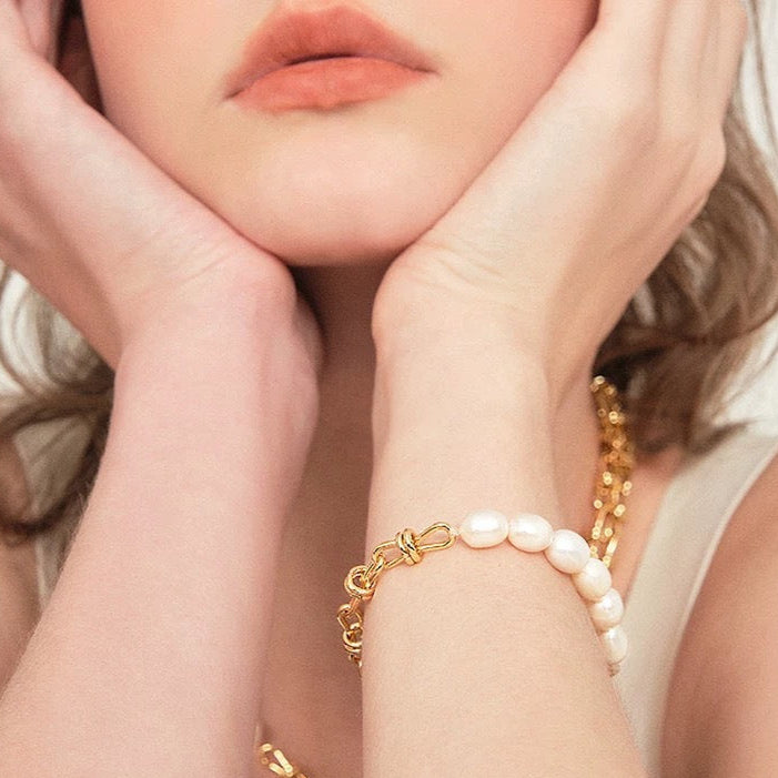 SILVER DOUBLE CHAIN BRACELET