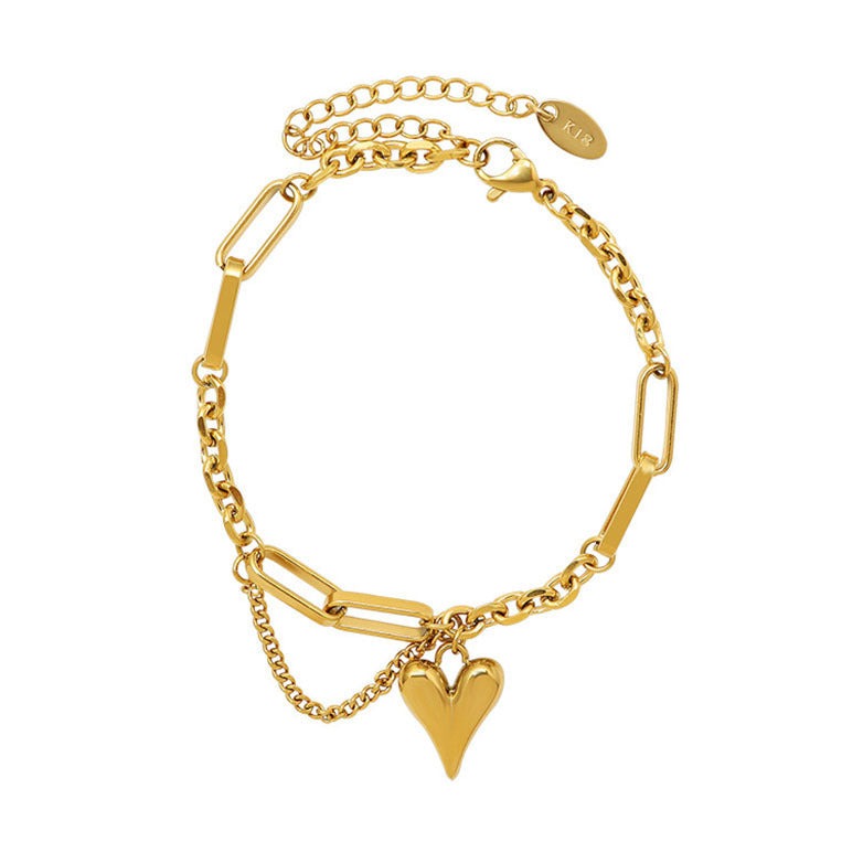 GOLD HEART BRACELET