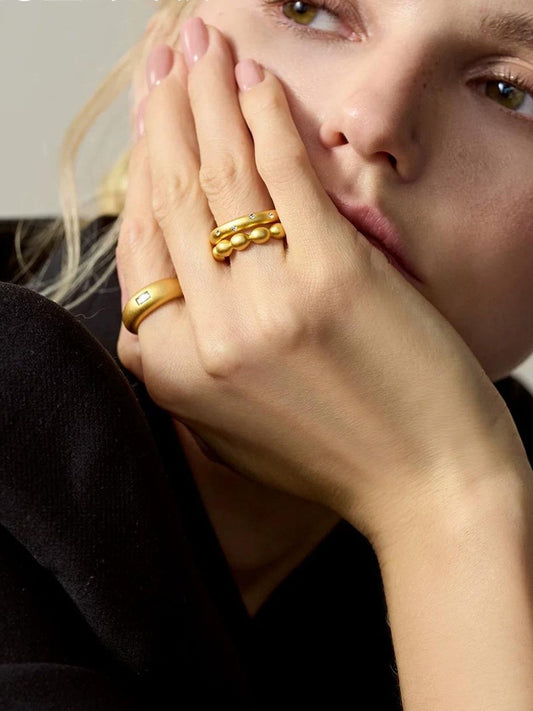 ANTIQUE GOLD STACKABLE RINGS