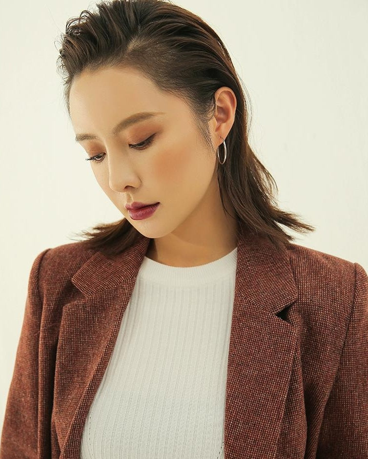 STERLING SILVER CIRCLE EARRINGS