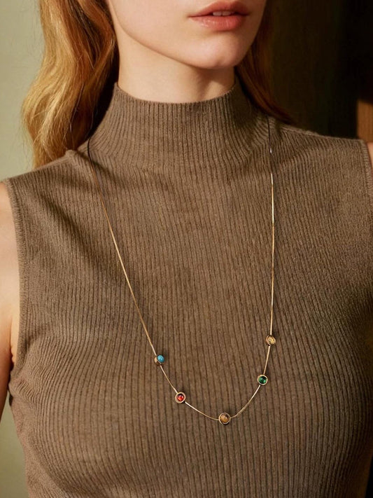 ELEGANT TURQUOISE PENDANT NECKLACE
