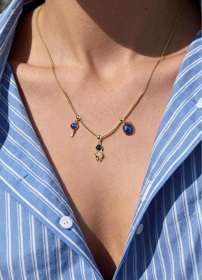 COSMIC LAPIS LAZULI NECKLACE